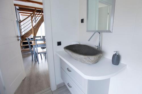 Η κουζίνα ή μικρή κουζίνα στο Apartamenty na Skraju