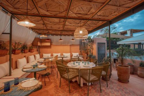 Χώρος καθιστικού στο Riad JW, La Medina autrement