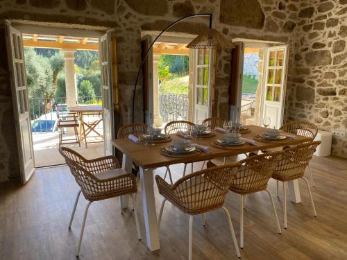 Χώρος καθιστικού στο Quinta do ribeiro
