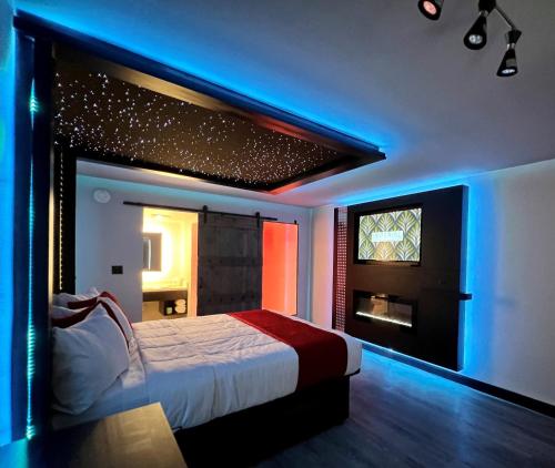 Imperial Suites, Adults Onlyにあるベッド
