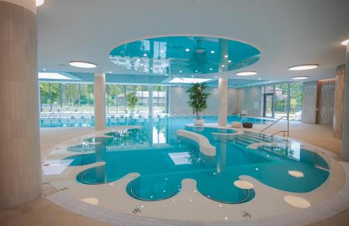 Bazén v ubytování Mineral SPA Draugystė nebo v jeho okolí