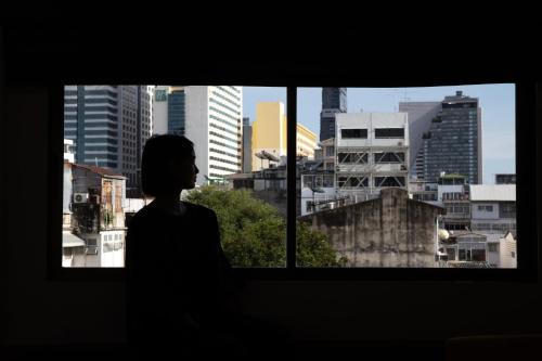 ホテルから撮影された、または一般的なバンコクの景色