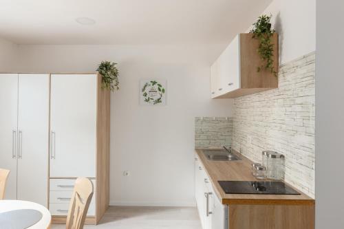 Dapur atau dapur kecil di Apartments Berni