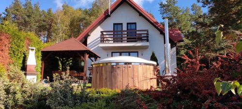 Zahrada ubytování Domek na Kaszubach - Wczasy Zdunowice