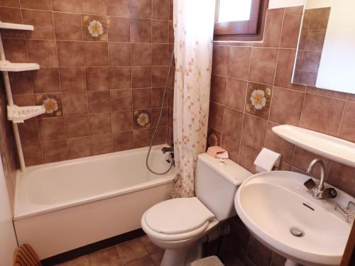 a bathroom with a toilet and a sink at Appartement Crest-Voland, 1 pièce, 4 personnes - FR-1-595-64 in Crest-Voland