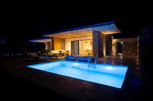 Πισίνα στο ή κοντά στο Akra Grammeno Beachfront Villas