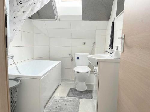 Ένα μπάνιο στο Zentrales Apartment in Leverkusen