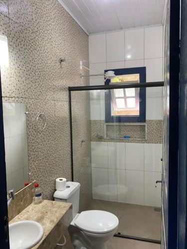 Koupelna v ubytování Casa Rústica