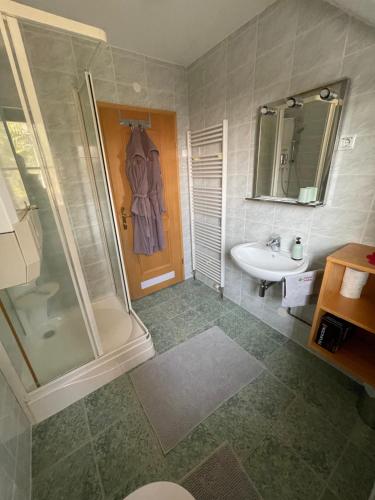 Koupelna v ubytování Chalet ANRA Pohorje