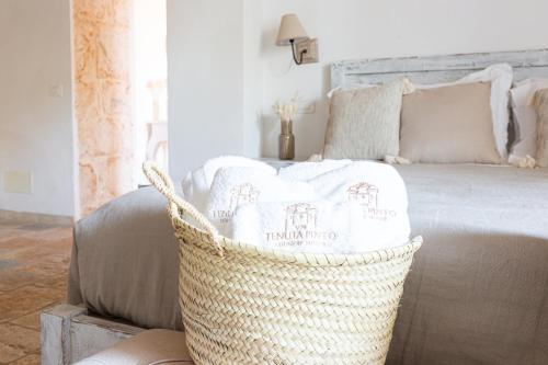 Letto o letti in una camera di Tenuta Pinto