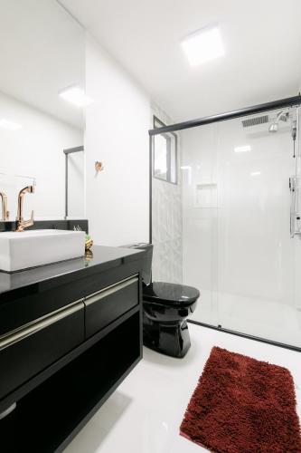 Ένα μπάνιο στο Chalé Premium - Cabanas Malbec Brasil