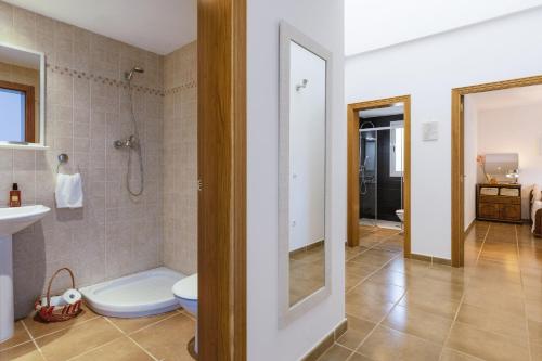 Koupelna v ubytování Casa de los Suenos