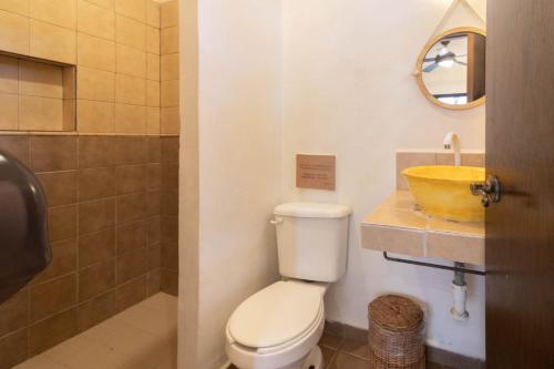 Koupelna v ubytování Hotel Boutique Pachamama