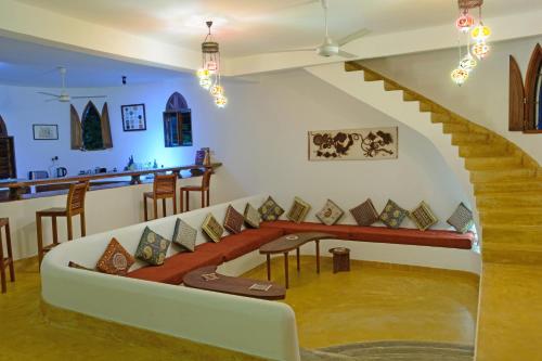 Zona de estar de Hodi Hodi Zanzibar