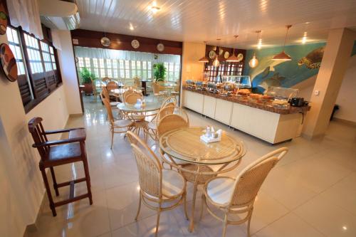 Ruang duduk di Pousada Shalom Beach