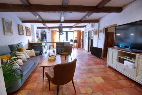 Kuchyň nebo kuchyňský kout v ubytování Cuencaloft La Casa Del Pintor