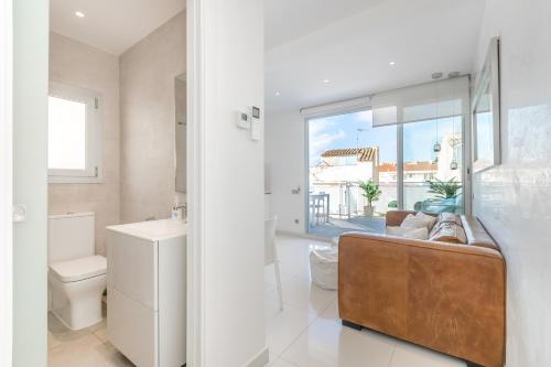 Koupelna v ubytování Beach penthouse Sitges Rentals