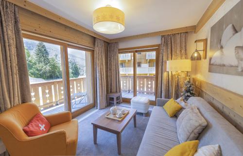 Area soggiorno di Résidence l'Hévana - Appartements de Prestige Méribel Centre