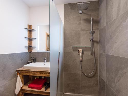 Kúpeľňa v ubytovaní Haus Hüttenberger
