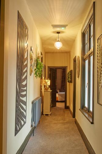 a hallway of a home with a hallway at The Ribchester Arms in Blackburn