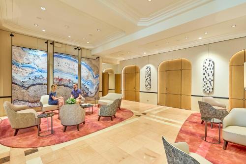 Χώρος καθιστικού στο Grand Hôtel Des Thermes