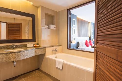 Koupelna v ubytování Hotel J Pattaya