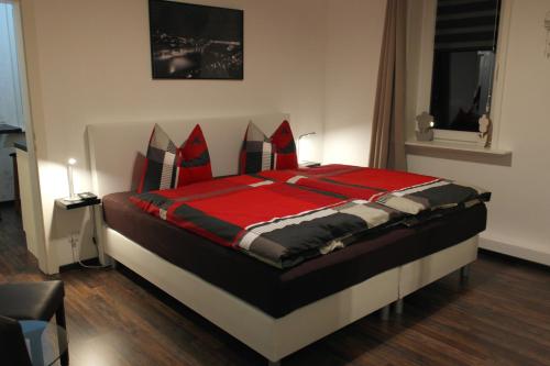Cama o camas de una habitación en Ferienwohnung Eisblick