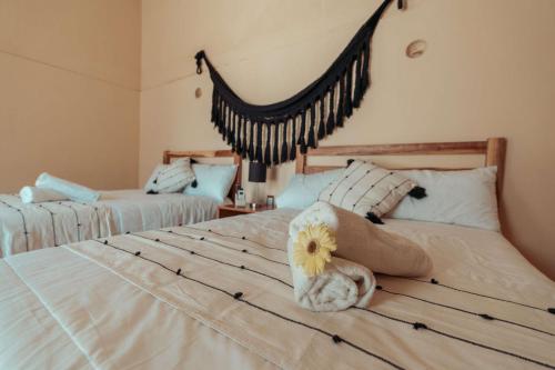 Katil atau katil-katil dalam bilik di Hotel Casa Piedad