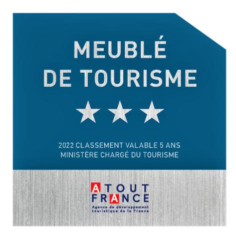 a sign with the words mobile de touurrence on it at L'Escale Centre Historique de Gap Meublé de tourisme Classé 3 étoiles in Gap