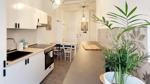 Dapur atau dapur kecil di Casa Valentina - Beauty apartment with two bedroom near Vatican City