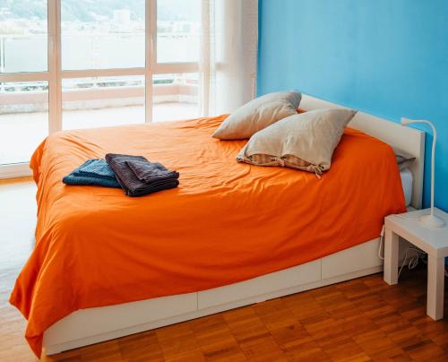 Postel nebo postele na pokoji v ubytování Blue2m2