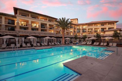 a swimming pool in front of a hotel at Grand Reserve at The Meritage in Napa