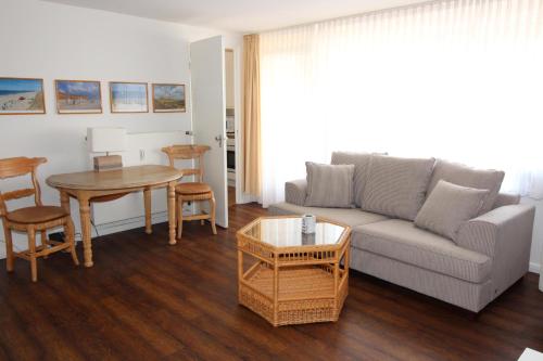 Posezení v ubytování Haus Nordseeresidenz Wohnung 35