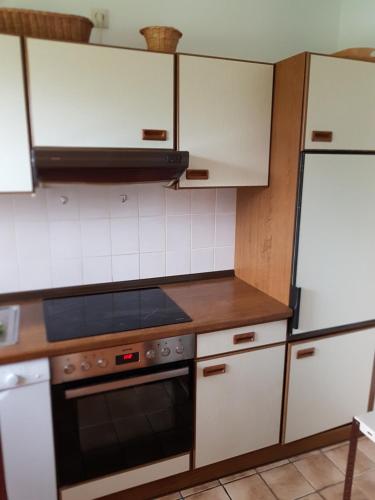 Cuisine ou kitchenette dans l'établissement Hus Waterkant