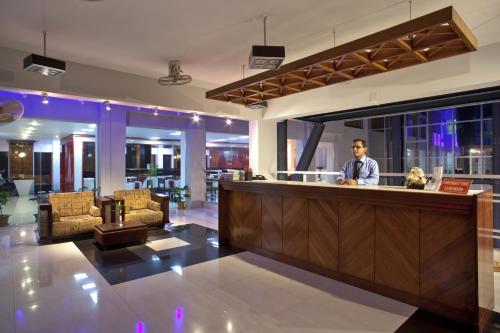 The lobby or reception area at Hiltown Hotel