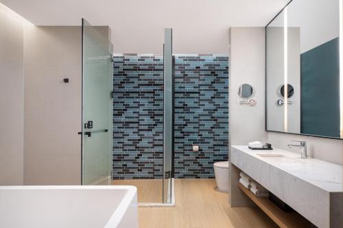 Ένα μπάνιο στο Fairfield by Marriott Liaocheng Dongchangfu
