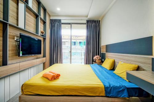 Ένα ή περισσότερα κρεβάτια σε δωμάτιο στο SOHO Spacious Aparts, CENTRAL Location
