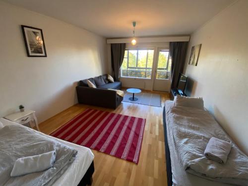 DP Apartments Vaasaにあるベッド
