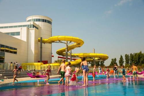 a group of people in the water at a water park at Butlins - Skegness in Ingoldmells