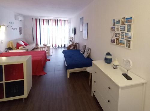 Postel nebo postele na pokoji v ubytování Casa da Carmen - Estúdio em Albufeira