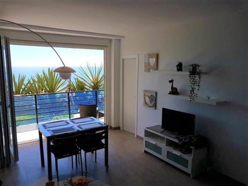 TV a/nebo společenská místnost v ubytování castillo santa clara sol y playa