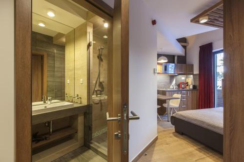 Koupelna v ubytování Apparthotel SILBERSEE