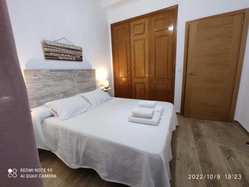 Postel nebo postele na pokoji v ubytování ENTRETORRES Apartamento Turístico