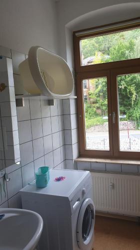 Koupelna v ubytování Ferienwohnung an der Begerburg