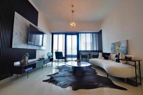 Posezení v ubytování Marina, 1 bedroom apartment, Stunning View Palm Jumeirah