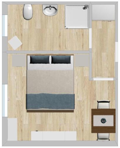 The floor plan of Gästezimmer Alter Duhner Weg