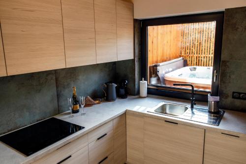 Dapur atau dapur kecil di Kocierska Chata