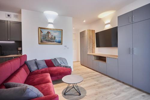 Χώρος καθιστικού στο Apartamenty Świnoujście - Bałtycki