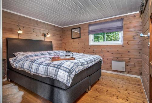 Кровать или кровати в номере Økslevegen 2