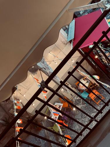 an overhead view of a ceiling with a window at Core&Core in Naples